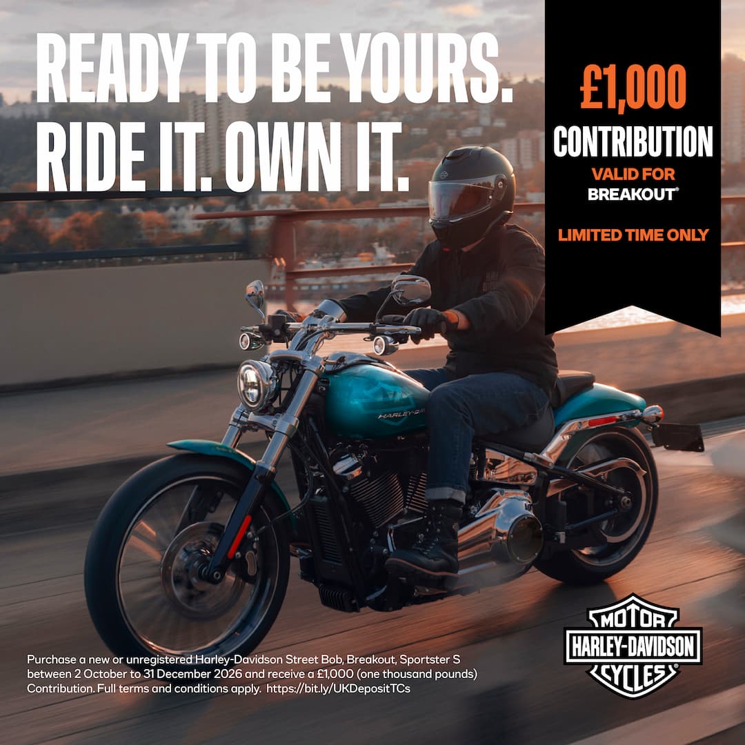 HD - £1,000 towards a Harley-Davidson Breakout