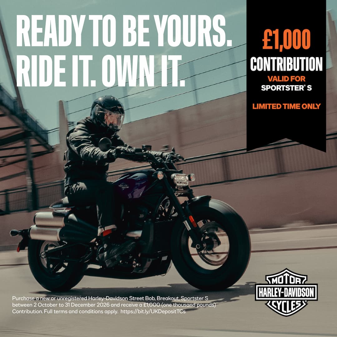 HD - £1,000 towards a Harley-Davidson Sportster S