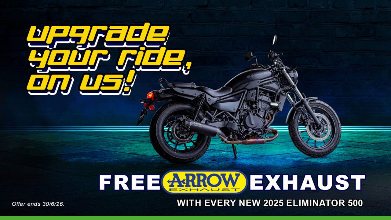  Kawasaki - Cruise away with a free Arrow exhaust!