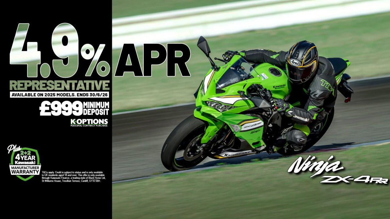  Kawasaki - Ninja ZX-4RR now available on Low Rate Finance!