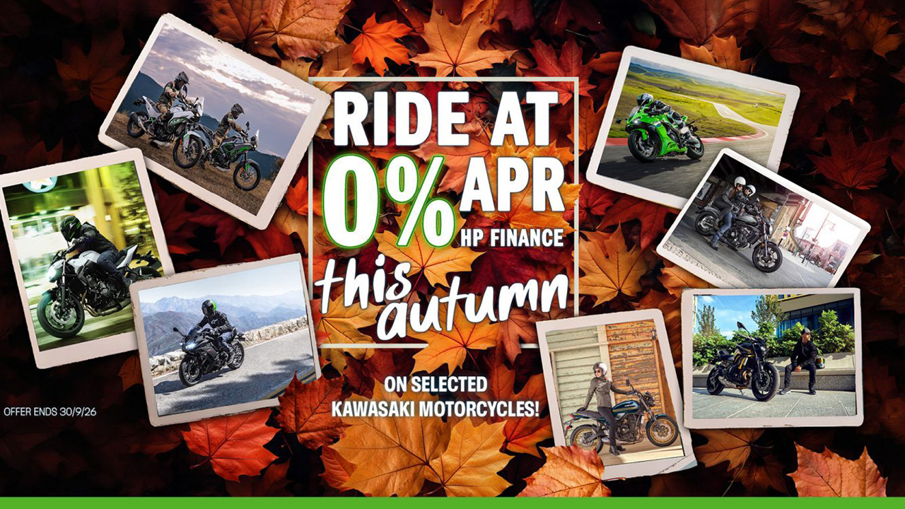  Kawasaki -  Raft of Kawasaki models await with 0% finance 