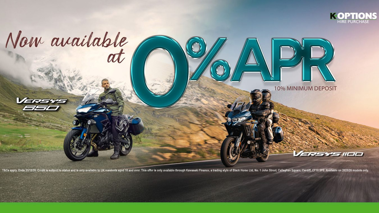  Kawasaki -  Full Versys range now available with 0% finance 