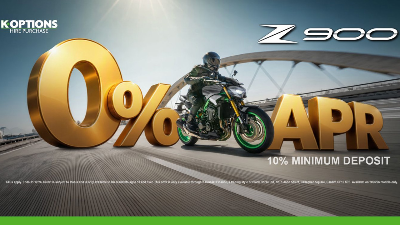  Kawasaki -  Enjoy 0% finance on the Supernaked Kawasaki Z900 