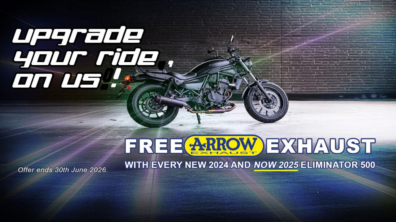  Kawasaki - Cruise away with a free Arrow exhaust!