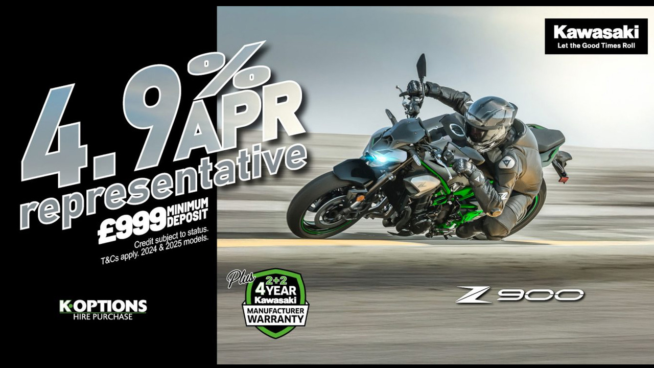  Kawasaki - Ride away on your dream Kawasaki this New Year