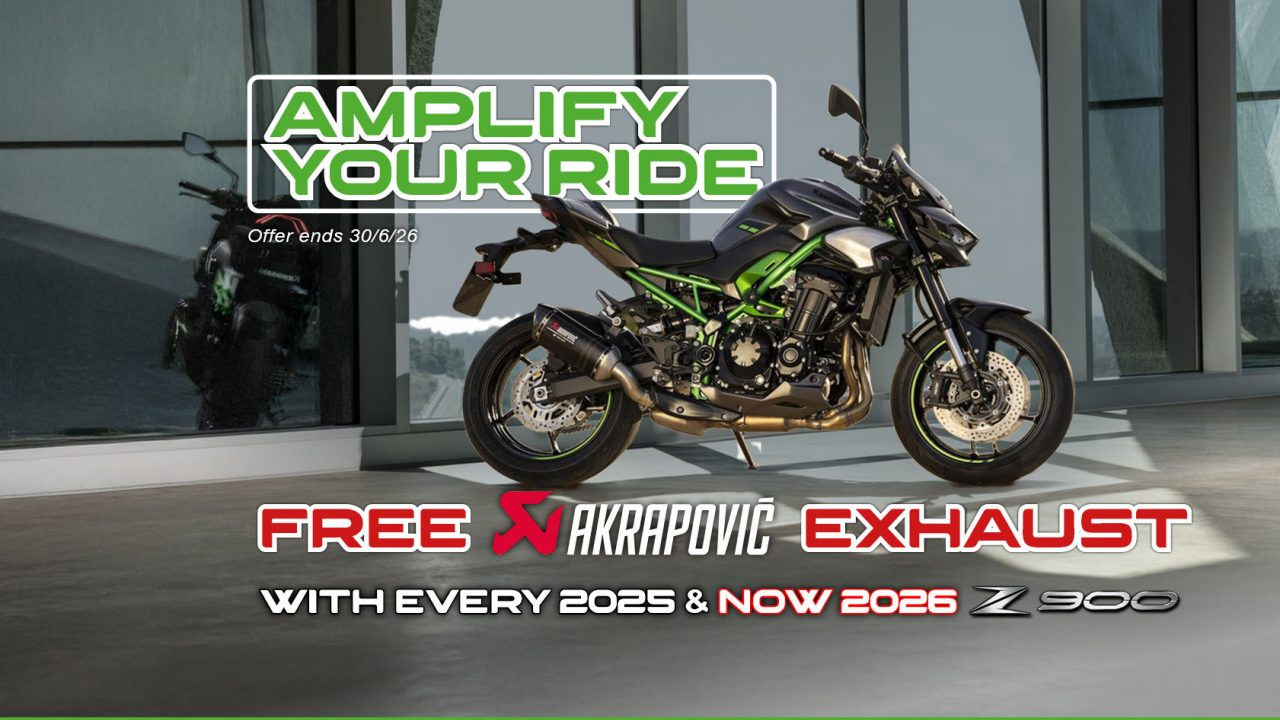  Kawasaki - Amplify your 2026 With A Free Z900 Exhaust Upgrade! 