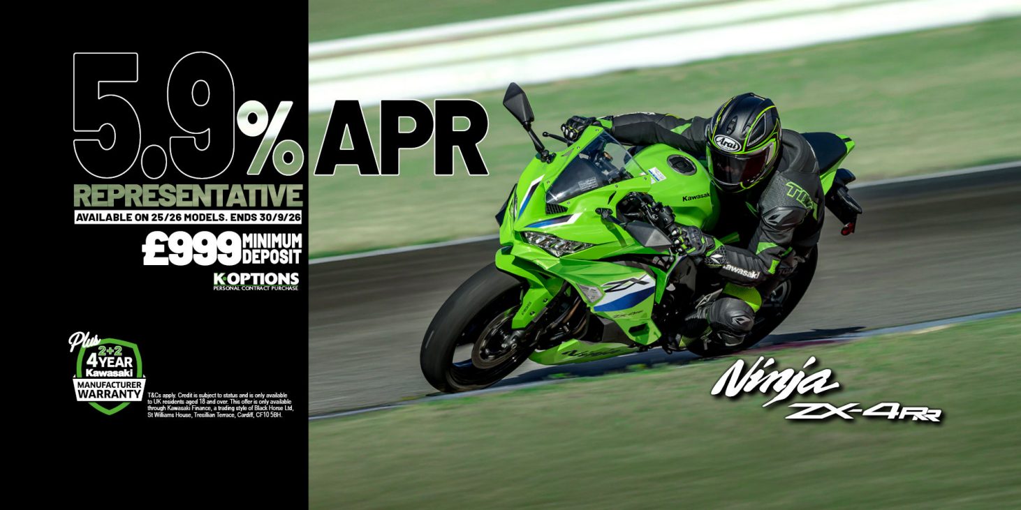  Kawasaki - Ninja ZX-4RR now available on Low Rate Finance! 