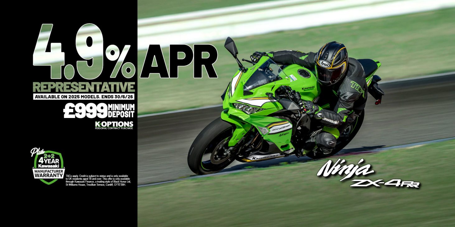 Kawasaki - Ninja ZX-4RR now available on Low Rate Finance!