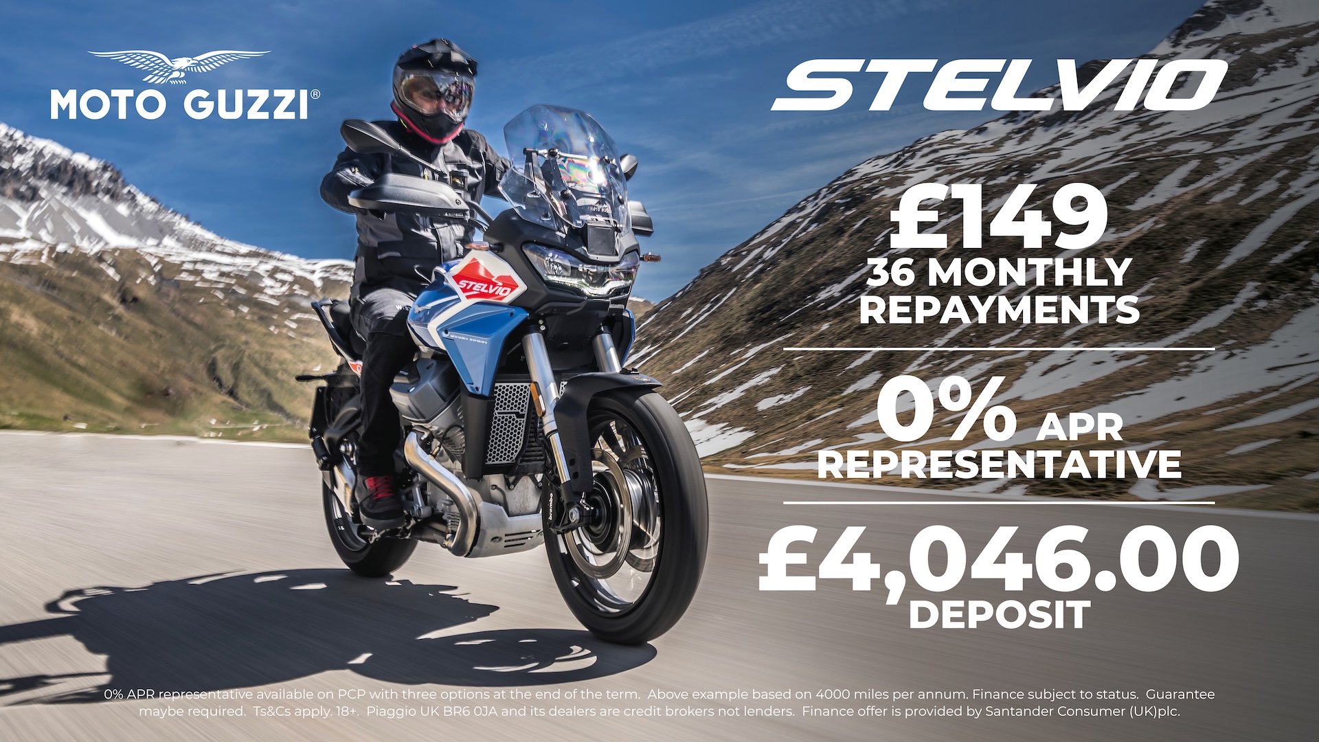 Moto Guzzi - STELVIO DUECENTO TRIBUTO WITH 0% APR REPRESENATIVE FINANCE