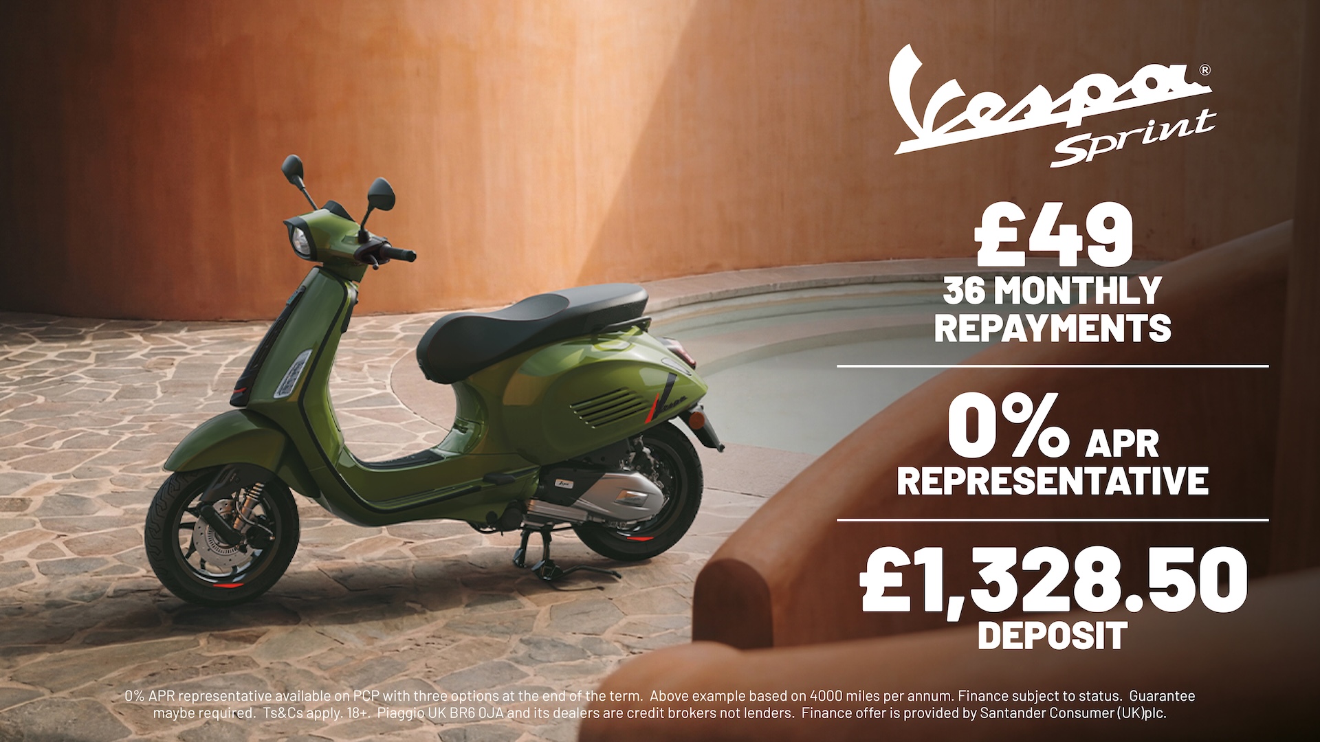 Vespa - SPRINT S 125 WITH 0% APR REPRESENATIVE FINANCE
