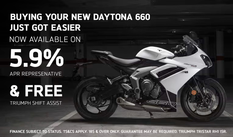 Triumph - Buying Your New Daytona 660 Just Got Easier
