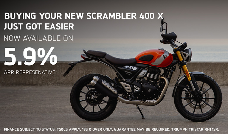 Triumph - Buying Your New Scrambler 400 X Got Easier 