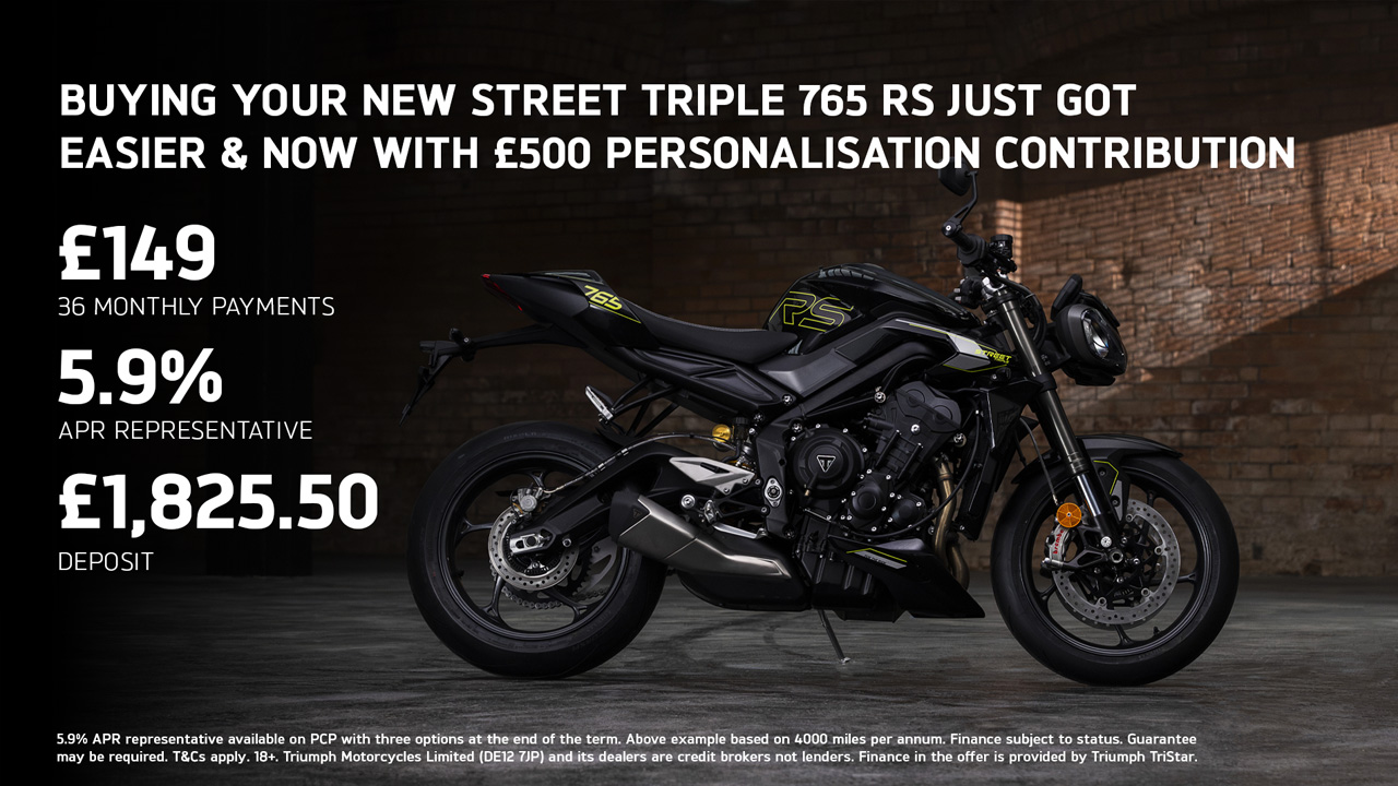 Triumph - BUYING YOUR NEW STREET TRIPLE 765 RS JUST GOT EASIER