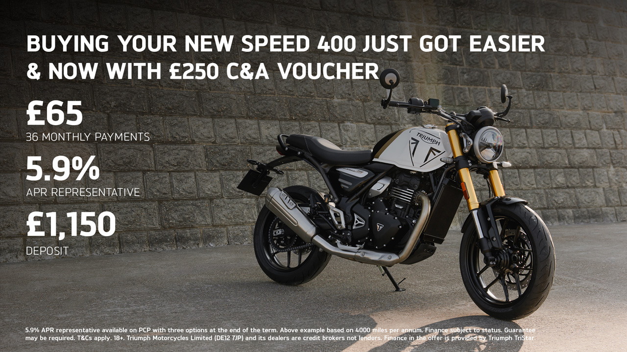 Triumph - BUYING YOUR NEW SPEED 400 JUST GOT EASIER