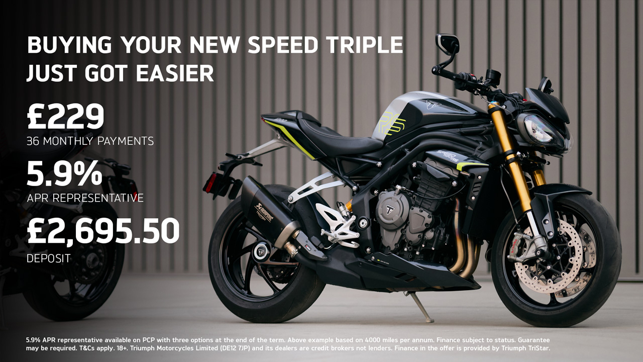Triumph - BUYING YOUR NEW SPEED TRIPLE RS JUST GOT EASIER