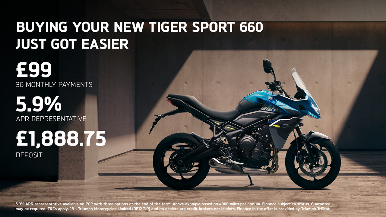 Triumph - Buying your new Tiger Sport 660 just got easier 