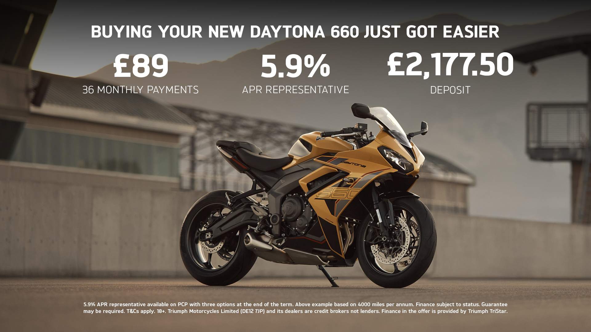 Triumph - Buying Your New Daytona 660 Just Got Easier