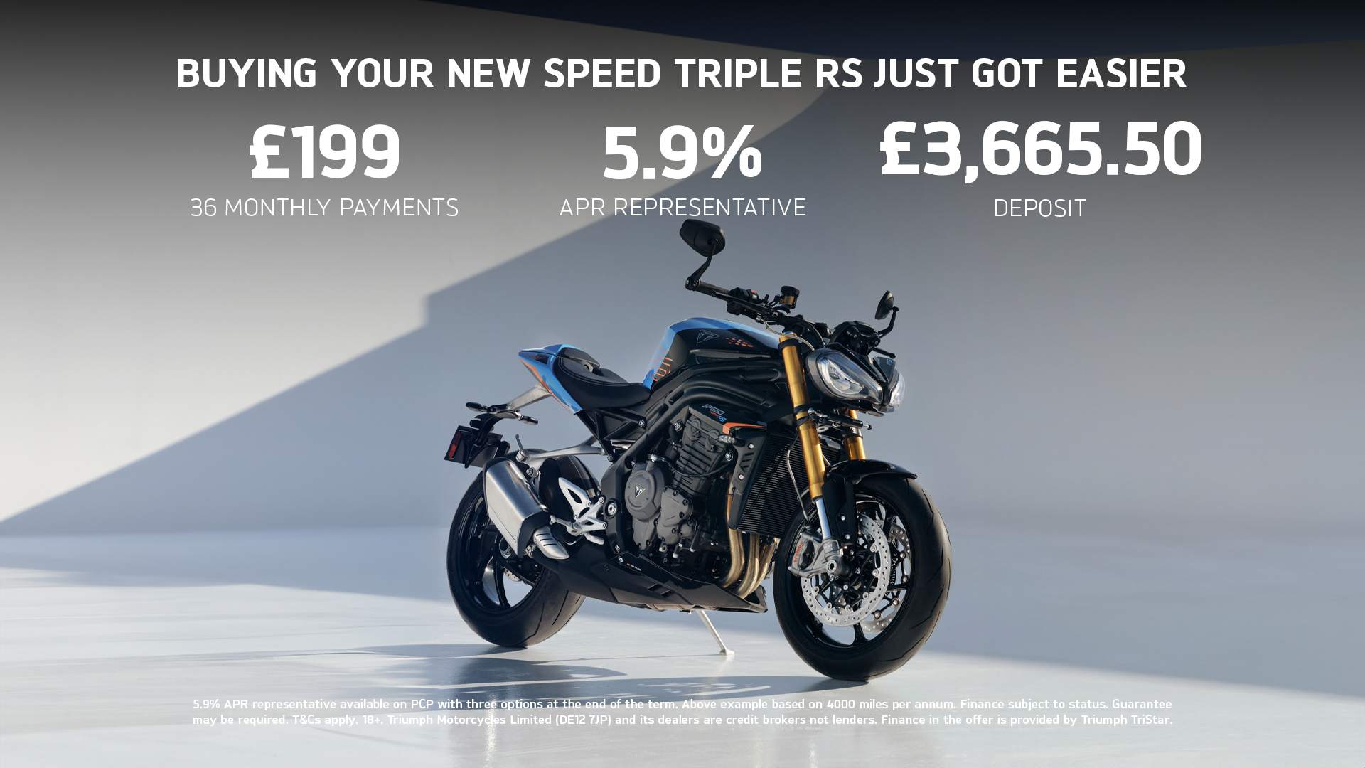 Triumph - BUYING YOUR NEW SPEED TRIPLE RS JUST GOT EASIER