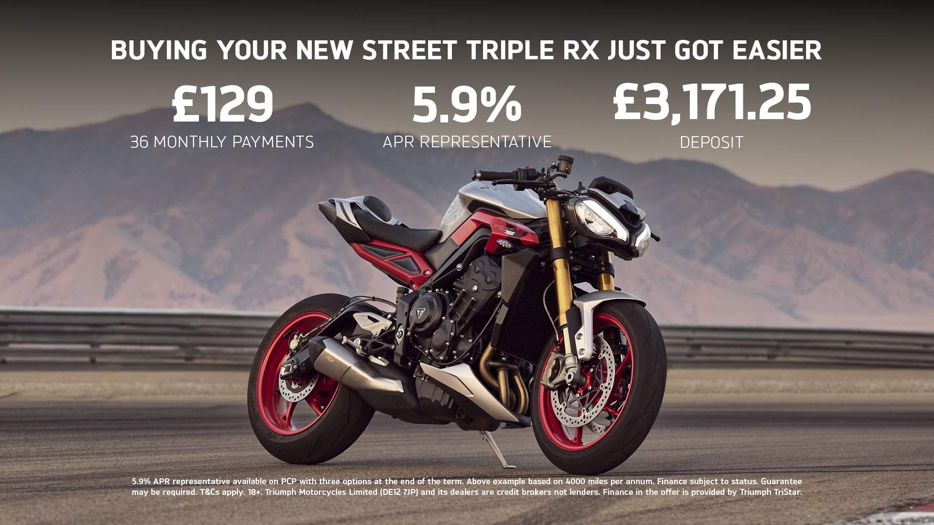 Triumph - BUYING YOUR NEW STREET TRIPLE 765 RX JUST GOT EASIER