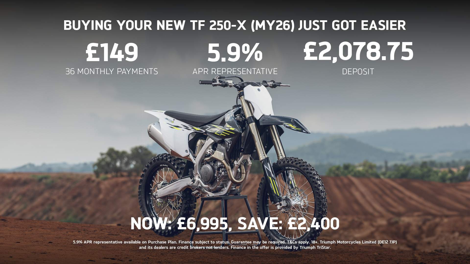 Tf 250-X NOW £6,995