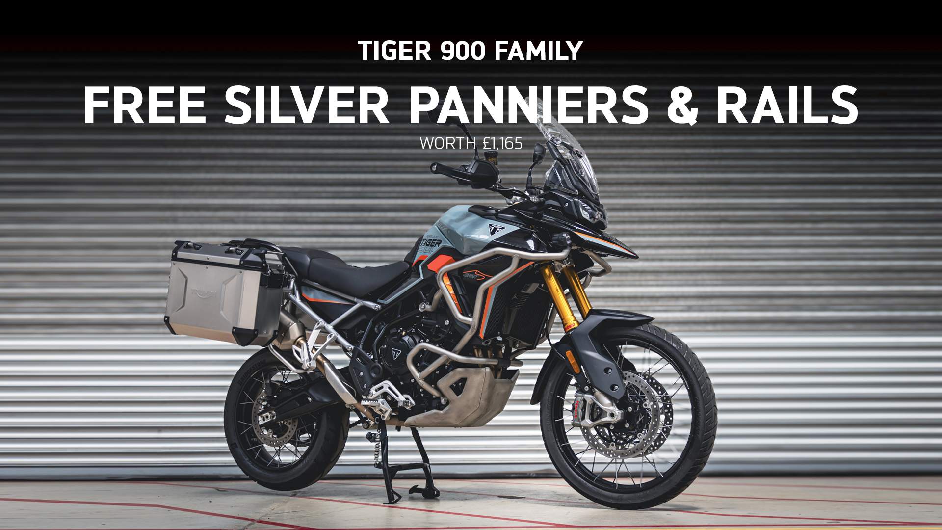 Triumph - Tiger 900 Family - FREE SILVER PANNIERS & RAILS