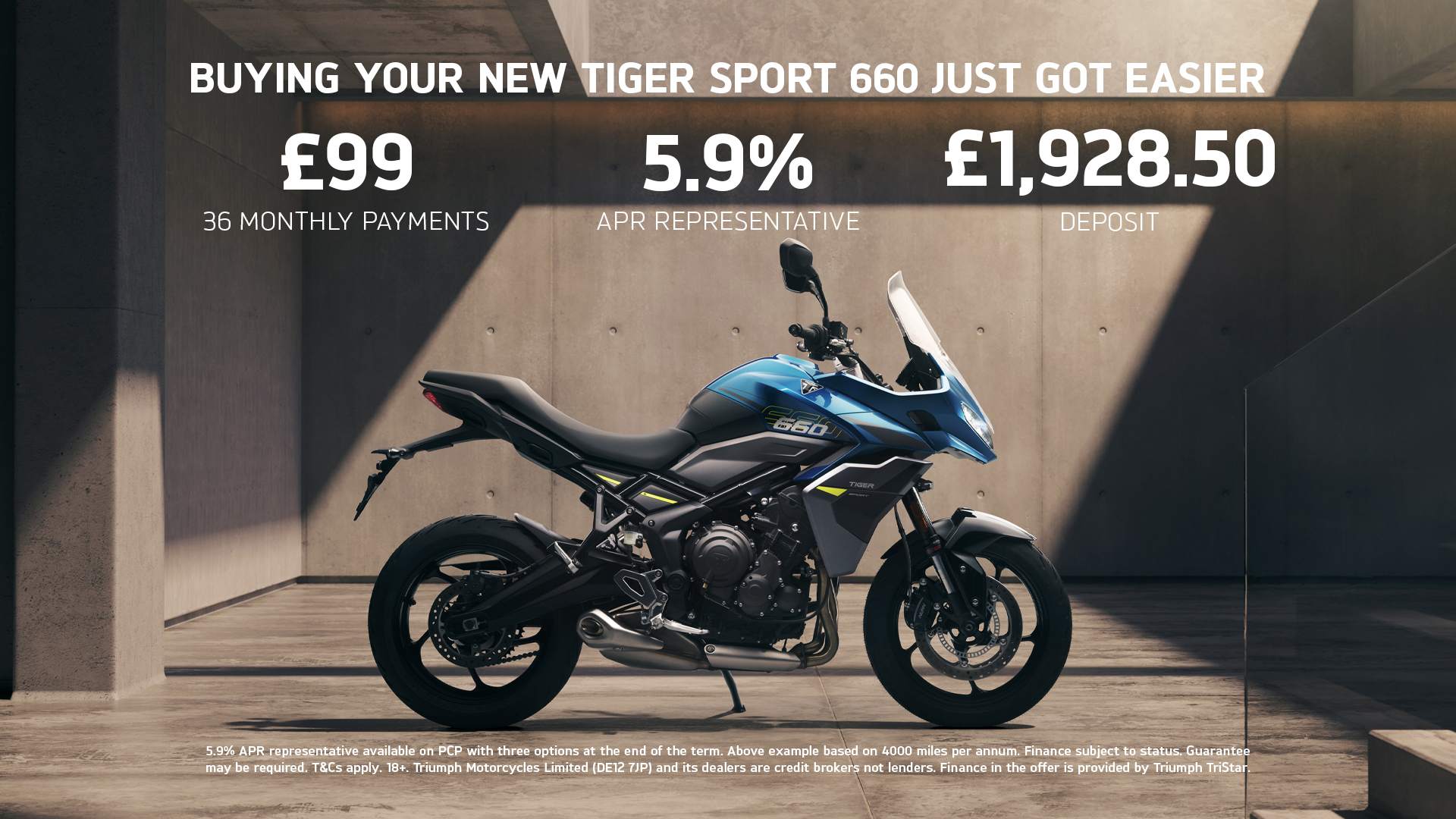 Triumph - Buying your new Tiger Sport 660 just got easier 
