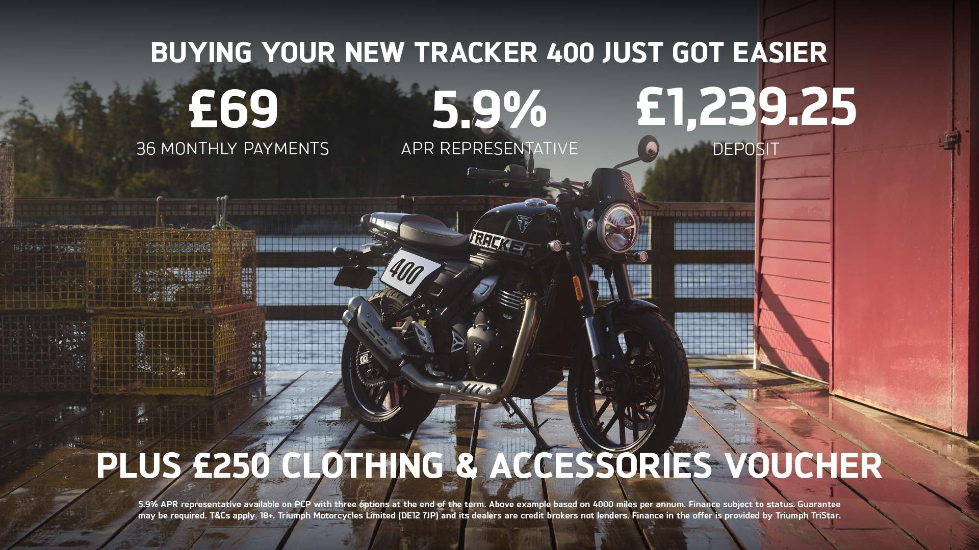 Triumph - BUYING YOUR NEW TRACKER 400 JUST GOT EASIER 