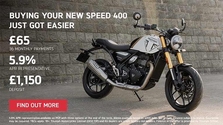Triumph - BUYING YOUR NEW SPEED 400 JUST GOT EASIER