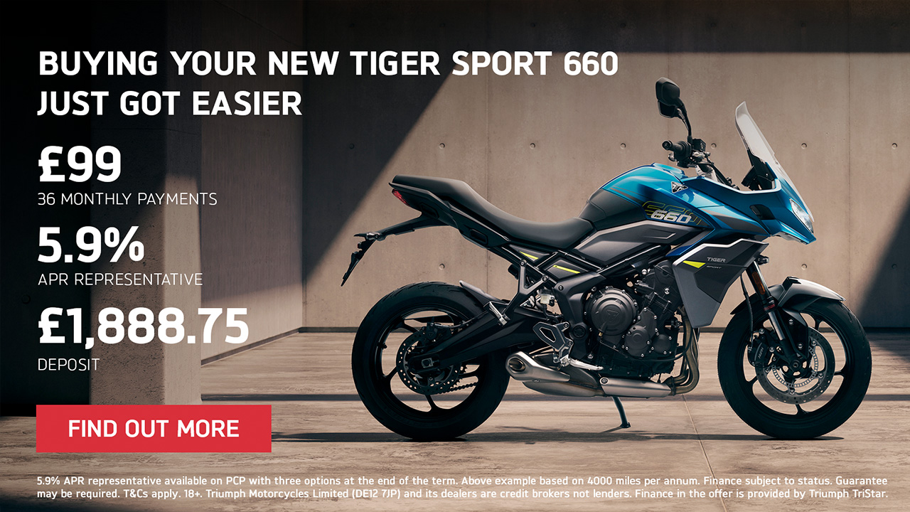 Triumph - Buying your new Tiger Sport 660 just got easier 